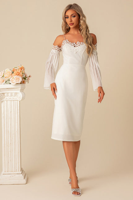 Robe Midi Élégante À Manches Fluides - gallery 2