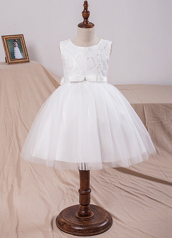 Robe Enfant Mariage Tulle Élégante