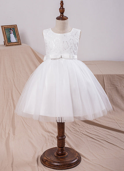 Robe Enfant Mariage Tulle Élégante