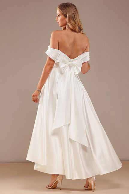 Robe Nuptiale Satinée Épurée Élégante - gallery 3