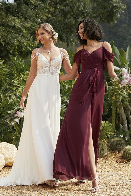 Robe De Mariée Fluide En Tulle - gallery 8