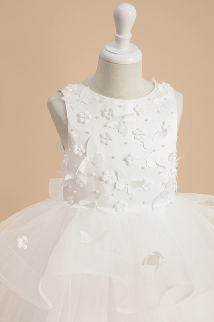 Robe Enfant Nuptiale À Volants - gallery 6