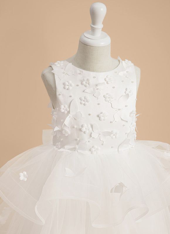 Robe Enfant Nuptiale À Volants - gallery 6