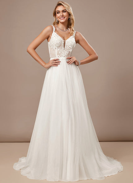 Robe Nuptiale Élégante En Tulle