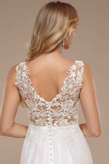 Robe Nuptiale Col V Scintillante - gallery 4