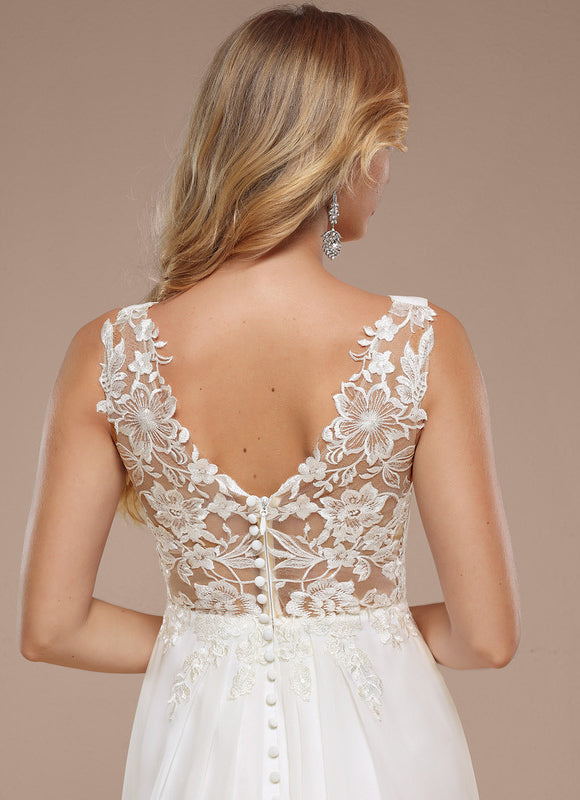 Robe Nuptiale Col V Scintillante - gallery 4