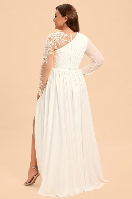 Robe Nuptiale Asymétrique Chic Élégante - gallery 7