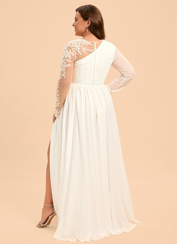 Robe Nuptiale Asymétrique Chic Élégante - gallery 7