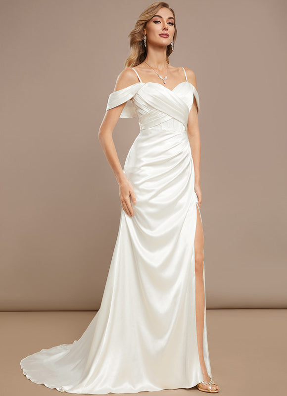 Robe De Mariée Satinée Élégante - gallery 7