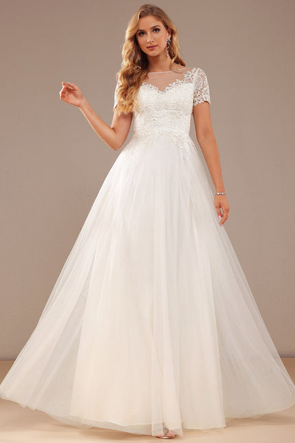 Robe Nuptiale Tulle Délicate Élégante