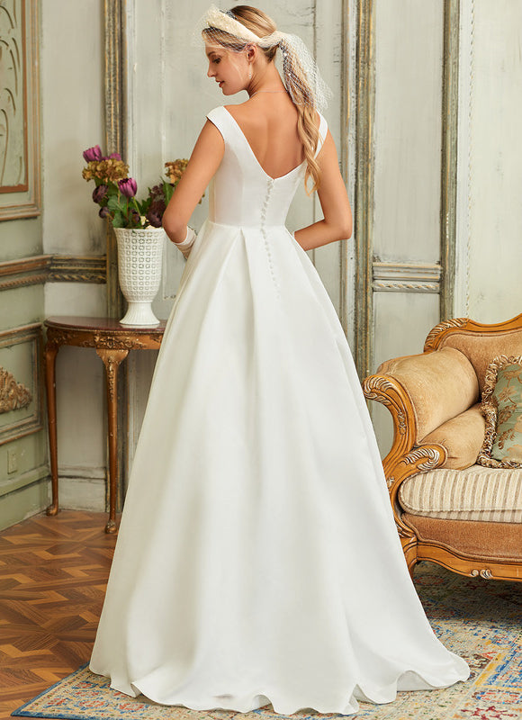 Robe De Mariée Moderne En Soie - gallery 2
