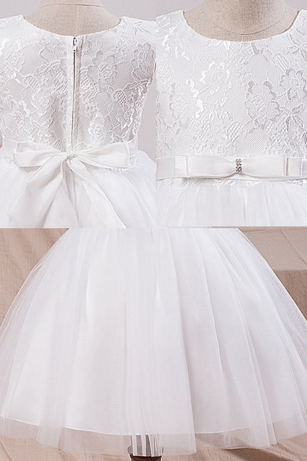 Robe Enfant Mariage Tulle Élégante - gallery 1