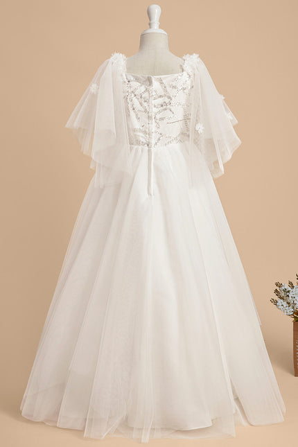Robe Enfant Tulle Nuptiale Élégante - gallery 3