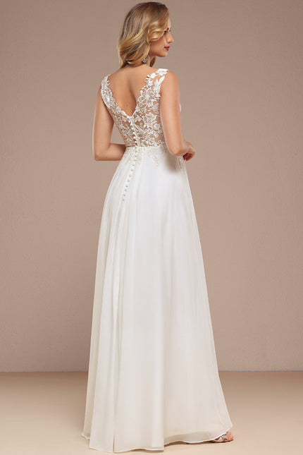 Robe Nuptiale Col V Scintillante - gallery 1