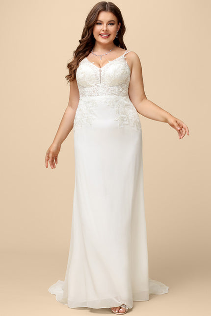 Robe De Mariée Moderne En Mousseline - gallery 9