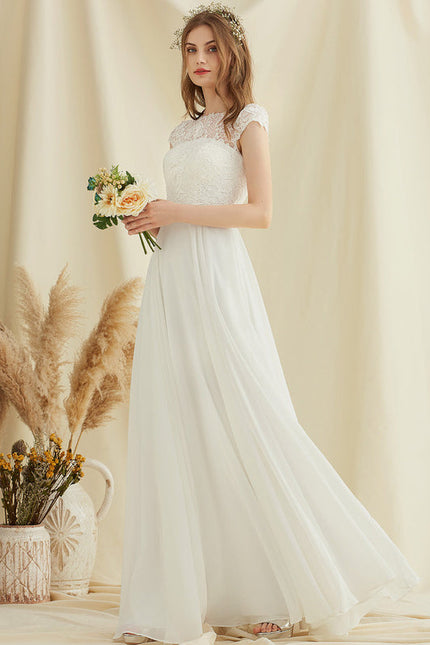 Robe Nuptiale Romantique En Mousseline - gallery 3