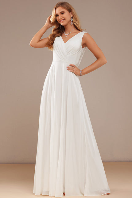 Robe Nuptiale Fluide Col V Élégant - gallery 5
