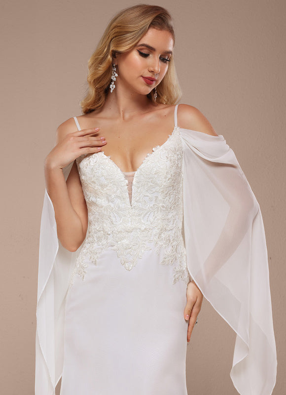 Robe De Mariée Élégante À Traîne - gallery 3