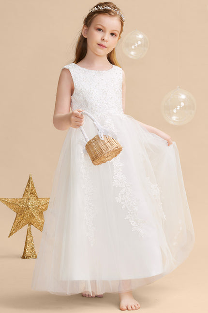 Robe Enfant Élégante En Tulle. - gallery 1