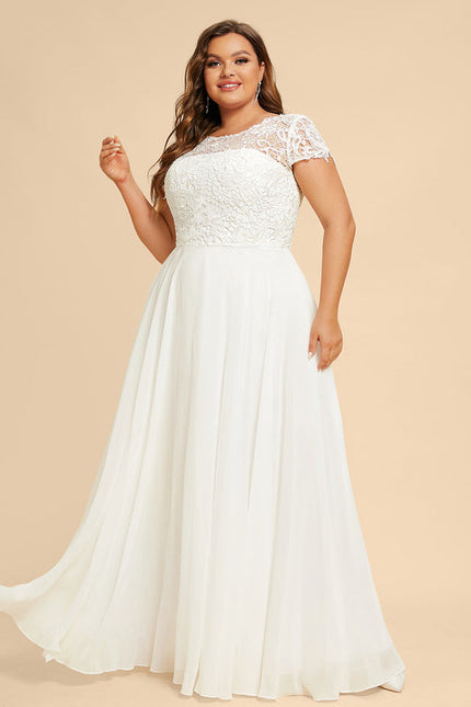 Robe Nuptiale Romantique En Mousseline - gallery 9
