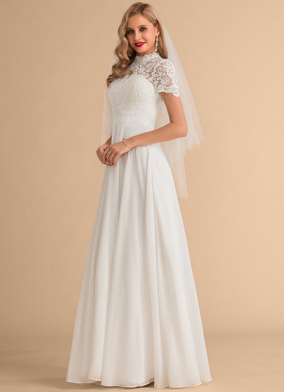 Robe Nuptiale Col Montant Romantique - gallery 2
