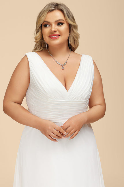Robe Nuptiale Vaporeuse Élégante Col V - gallery 9