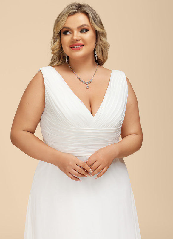 Robe Nuptiale Vaporeuse Élégante Col V - gallery 9