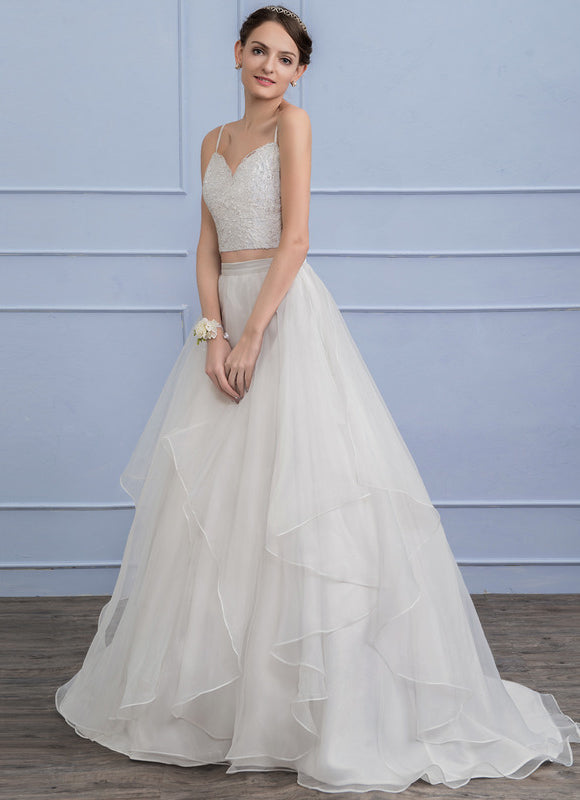 Robe Nuptiale En Organza Fluide - gallery 2