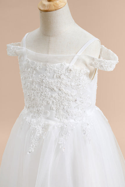 Robe Enfant Mariage Dentelle Délicate - gallery 4