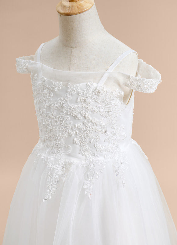 Robe Enfant Mariage Dentelle Délicate - gallery 4