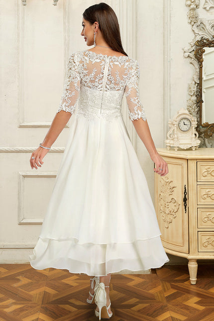 Robe Nuptiale Élégante À Volants - gallery 3