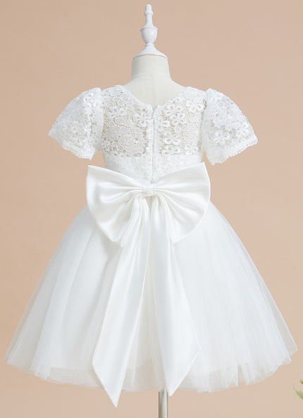 Robe Enfant Élégante À Nœud Large