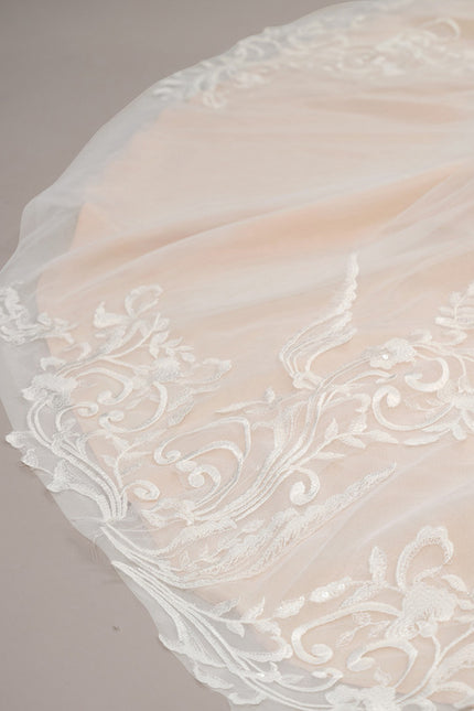 Robe Nuptiale Vaporeuse À Manches. - gallery 6