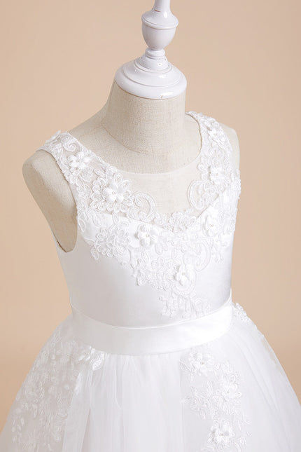 Robe Enfant Élégante À Nœud Satin - gallery 8