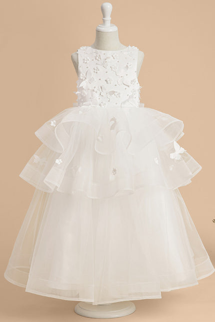 Robe Enfant Nuptiale À Volants