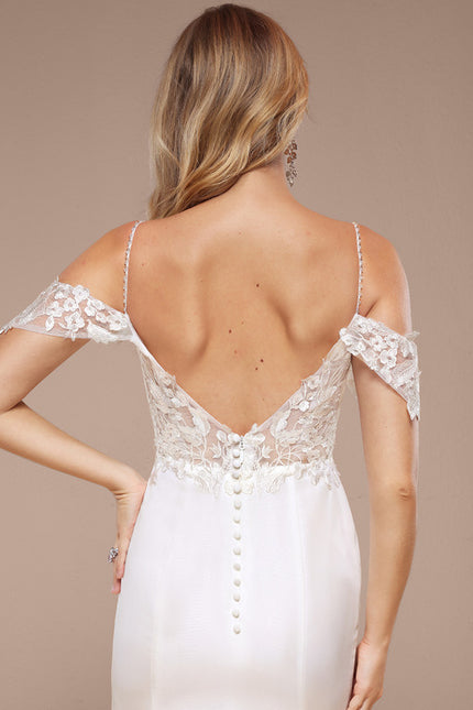 Robe Nuptiale Élégante À Traîne - gallery 7