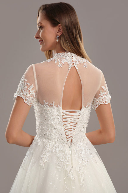 Robe Nuptiale À Volants Délicats - gallery 4