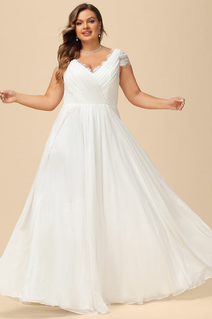 Robe Nuptiale Fluide À Dentelle Raffinée - gallery 6