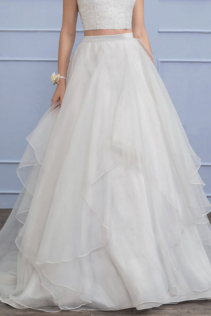 Robe Nuptiale En Organza Fluide