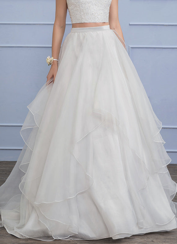 Robe Nuptiale En Organza Fluide